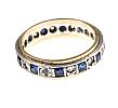 9CT GOLD BLUE AND WHITE SAPPHIRE ETERNITY RING at Ross's Online Art Auctions