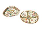 19TH CENTURY CANTONESE FAMILLE ROSE DESSERT SERVICE at Ross's Online Art Auctions
