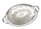 EDWARDIAN ENGRAVED OVAL TRAY at Ross's Online Art Auctions