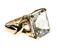 9CT GOLD GREEN TOPAZ RING at Ross's Online Art Auctions
