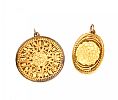 TWO GOLD-PLATED STERLING SILVER PENDANTS at Ross's Online Art Auctions