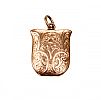 GOLD TONE LOCKET at Ross's Online Art Auctions