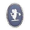 SILVER-TONE WEDGEWOOD CAMEO at Ross's Online Art Auctions