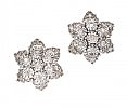 STERLING SILVER DIAMOND EARRINGS at Ross's Online Art Auctions