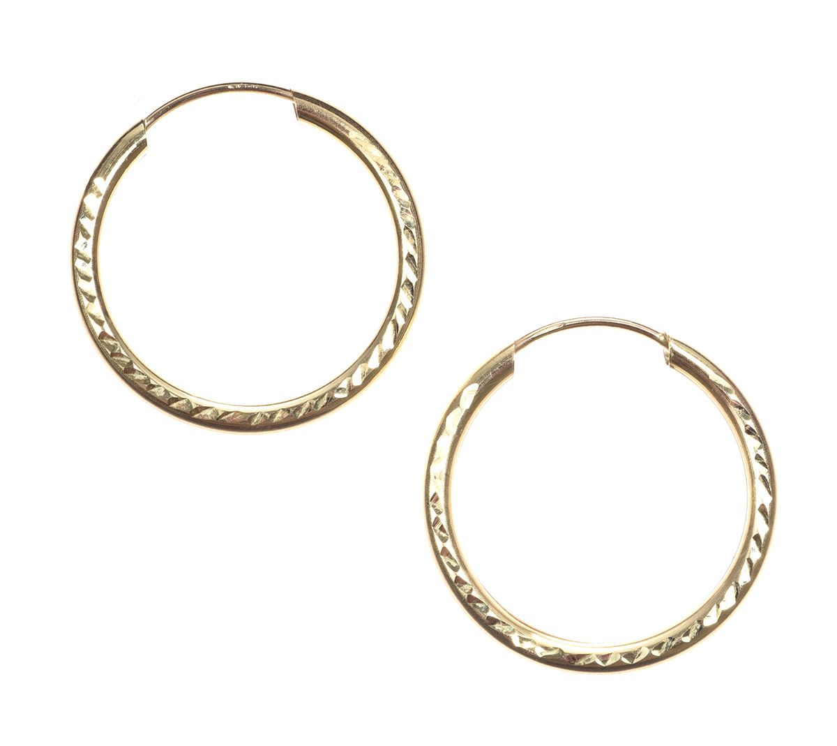 9CT GOLD HOOP EARRINGS at Ross's Online Art Auctions