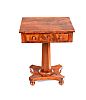 WILLIAM IV MAHOGANY LAMP TABLE at Ross's Online Art Auctions