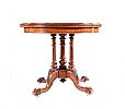 VICTORIAN MAHOGANY TURNOVER LEAF CARD TABLE at Ross's Online Art Auctions