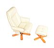 MID CENTURY SWIVEL CHAIR  & STOOL at Ross's Online Art Auctions