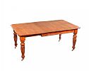 VICTORIAN OAK DINING ROOM TABLE at Ross's Online Art Auctions