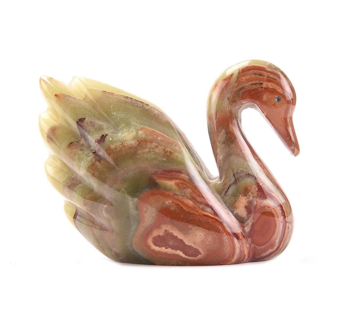 TWO ONYX ORNAMENTS at Ross's Online Art Auctions