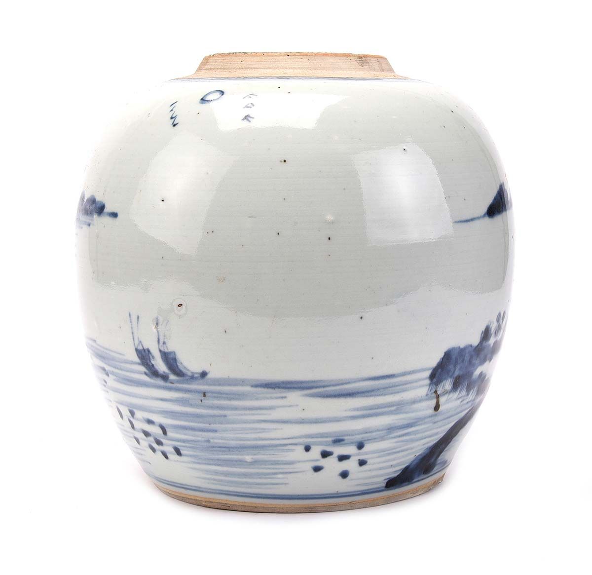 CHINESE BLUE & WHITE GINGER JAR at Ross's Online Art Auctions