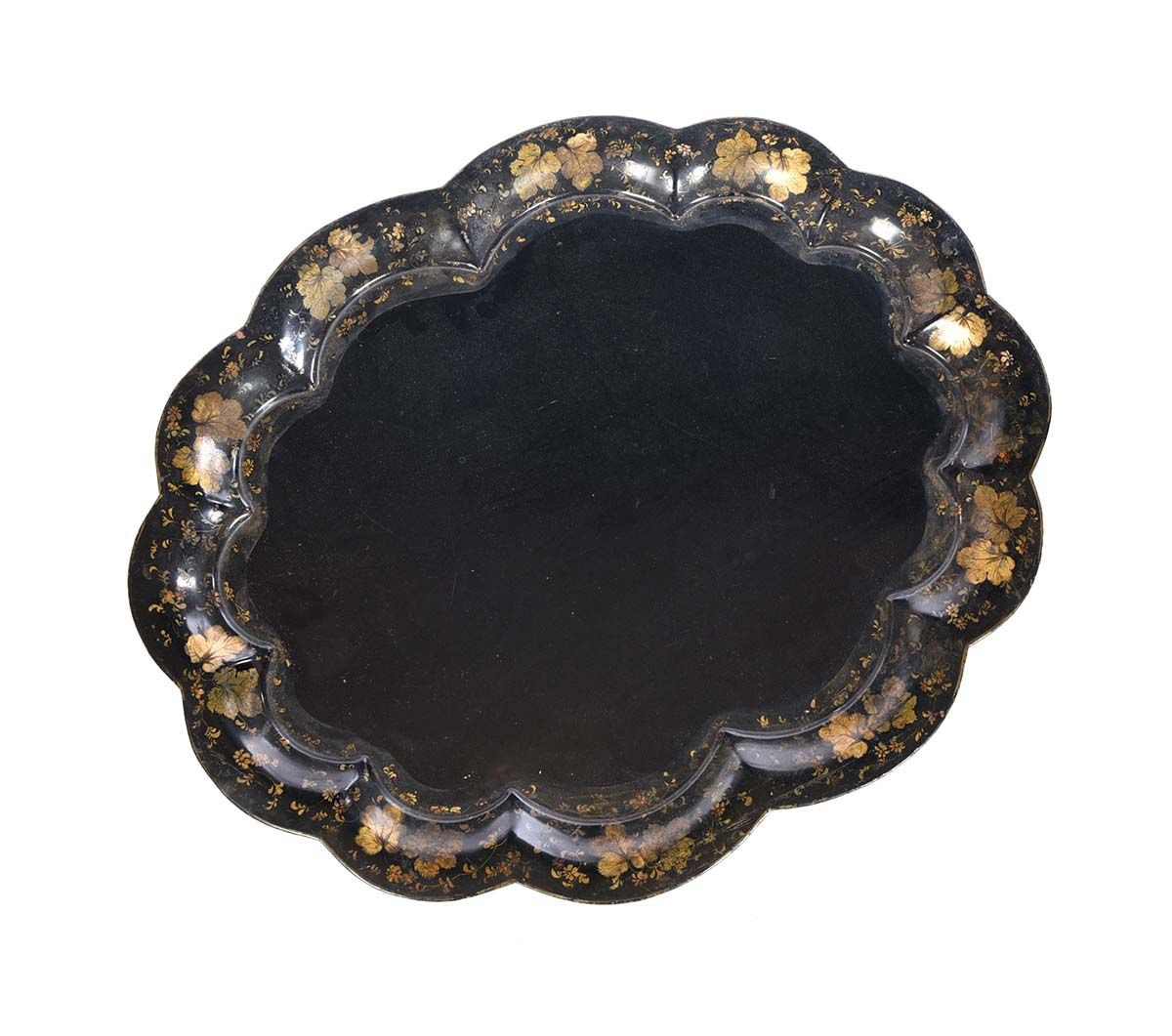VICTORIAN PAPIER MACHE PAINTED TRAY at Ross's Online Art Auctions