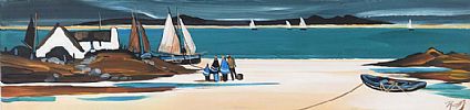 ON THE WHITE STRAND by J.P. Rooney at Ross's Online Art Auctions