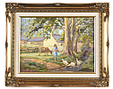 DUCKS IN THE FARMYARD by Vittorio Cirefice at Ross's Online Art Auctions