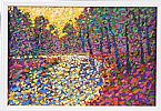 SETTING SUN OVER THE WOODS by Paul Stephens at Ross's Online Art Auctions