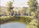 REFLECTIONS ON THE RIVER DUN by Charles McAuley at Ross's Online Art Auctions
