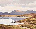 REFLECTIONS, LOUGH INAGH, CONNEMARA by Maurice Canning Wilks ARHA RUA at Ross's Online Art Auctions