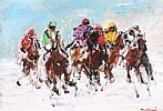 THE OFF, WINTER RACING by Desmond Murrie at Ross's Online Art Auctions