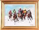 THE OFF, WINTER RACING by Desmond Murrie at Ross's Online Art Auctions