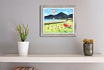 ANDY PATS WANDERING SHEEP ENJOY A ROUND OF GOLF BY THE MOURNES by Andy Pat at Ross's Online Art Auctions
