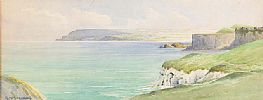 DUNLUCE, COUNTY ANTRIM by George W.  Morrison at Ross's Online Art Auctions