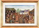 ANTIQUES STALL, MARKET DAY by Gladys Maccabe HRUA at Ross's Online Art Auctions