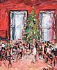 CHRISTMAS IN BEWLEYS CAFE DUBLIN by Marie Devlin at Ross's Online Art Auctions