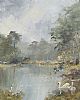 SWANS ON THE LAGAN by Tom Kerr at Ross's Online Art Auctions