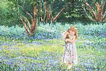 AMOUNG THE BLUEBELLS by Sheila Hanley at Ross's Online Art Auctions