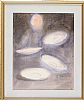 SAUCERS by Alicia Boyle RBA at Ross's Online Art Auctions