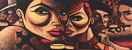 LOVE CLUB by Terry Bradley at Ross's Online Art Auctions