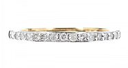 9CT GOLD HALF ETERNITY DIAMOND RING at Ross's Online Art Auctions