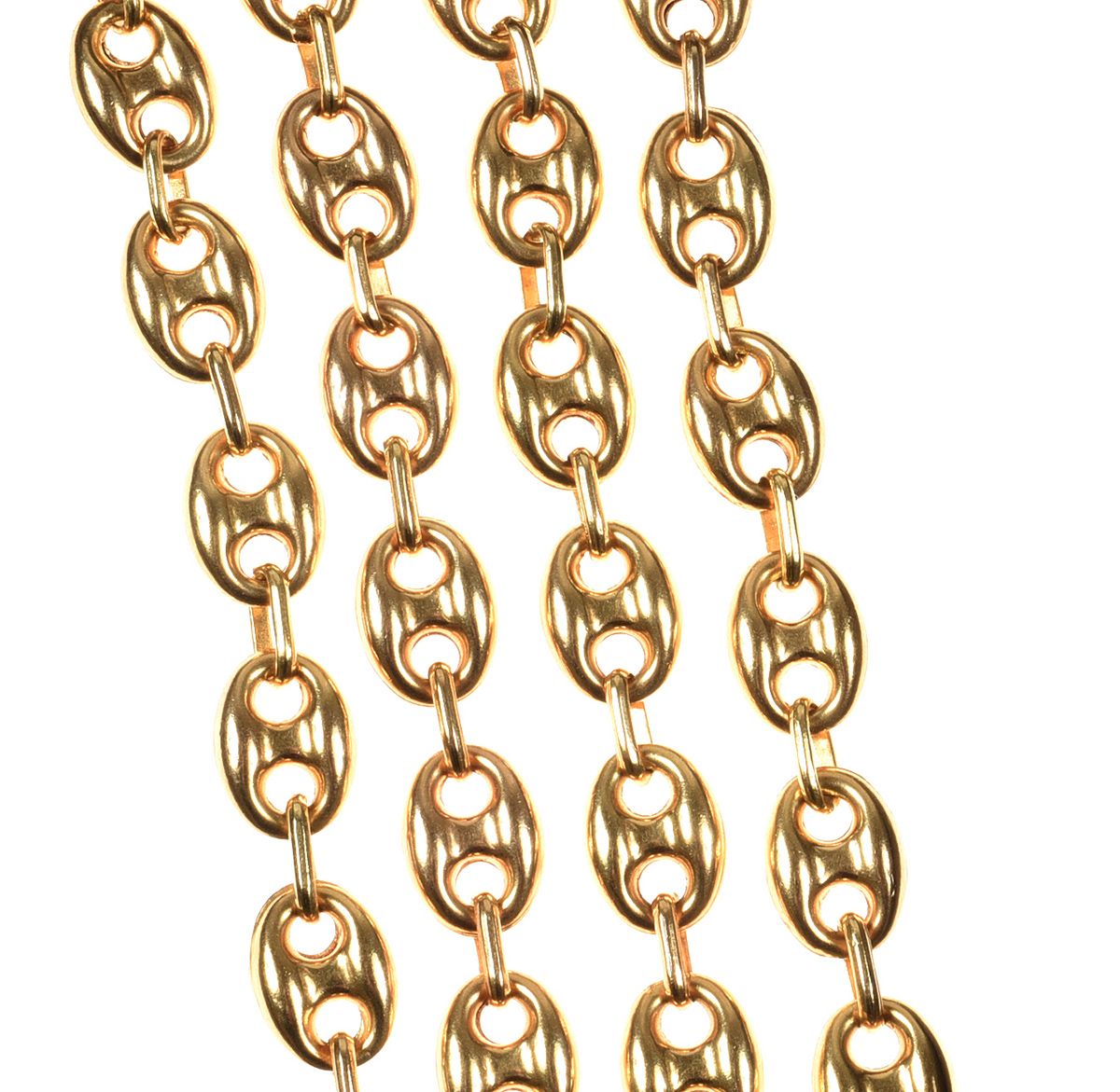 18CT GOLD ANCHOR-LINK NECKLACE at Ross's Online Art Auctions