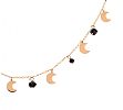 18CT ROE GOLD ONYX NECKLACE at Ross's Online Art Auctions