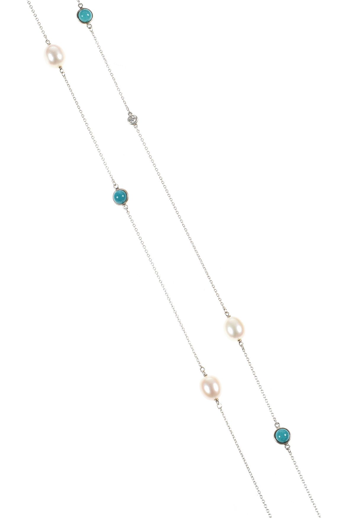 TIFFANY & CO. 'COLOUR BY THE YARD' STERLING SILVER NECKLACE at Ross's Online Art Auctions