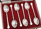 SIX BOXED SILVER SPOONS at Ross's Online Art Auctions