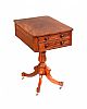 REGENCY MAHOGANY WORK TABLE at Ross's Online Art Auctions
