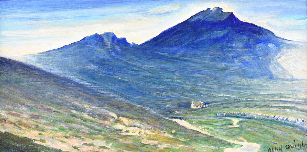 COTTAGE IN THE MOURNES by Alan Quigley at Ross's Online Art Auctions