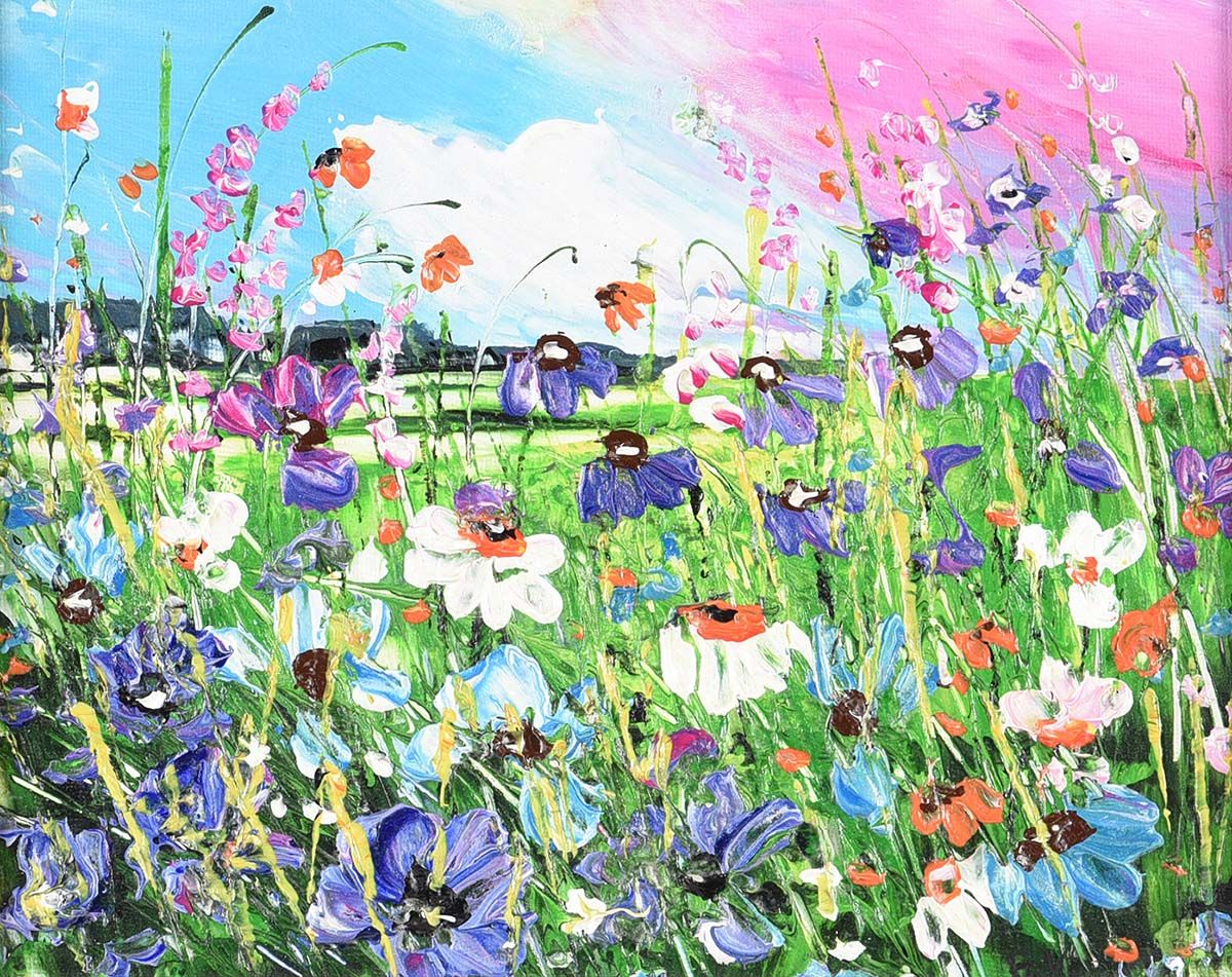 SUMMER MEADOW by Evelina Vine at Ross's Online Art Auctions