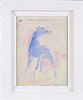 BLUE DOG by Con Campbell at Ross's Online Art Auctions