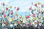 WILD FLOWERS BY THE BEACH by Lorna Millar at Ross's Online Art Auctions