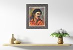SPANISH MAN IN AN ORANGE SHIRT by George Campbell RHA RUA at Ross's Online Art Auctions