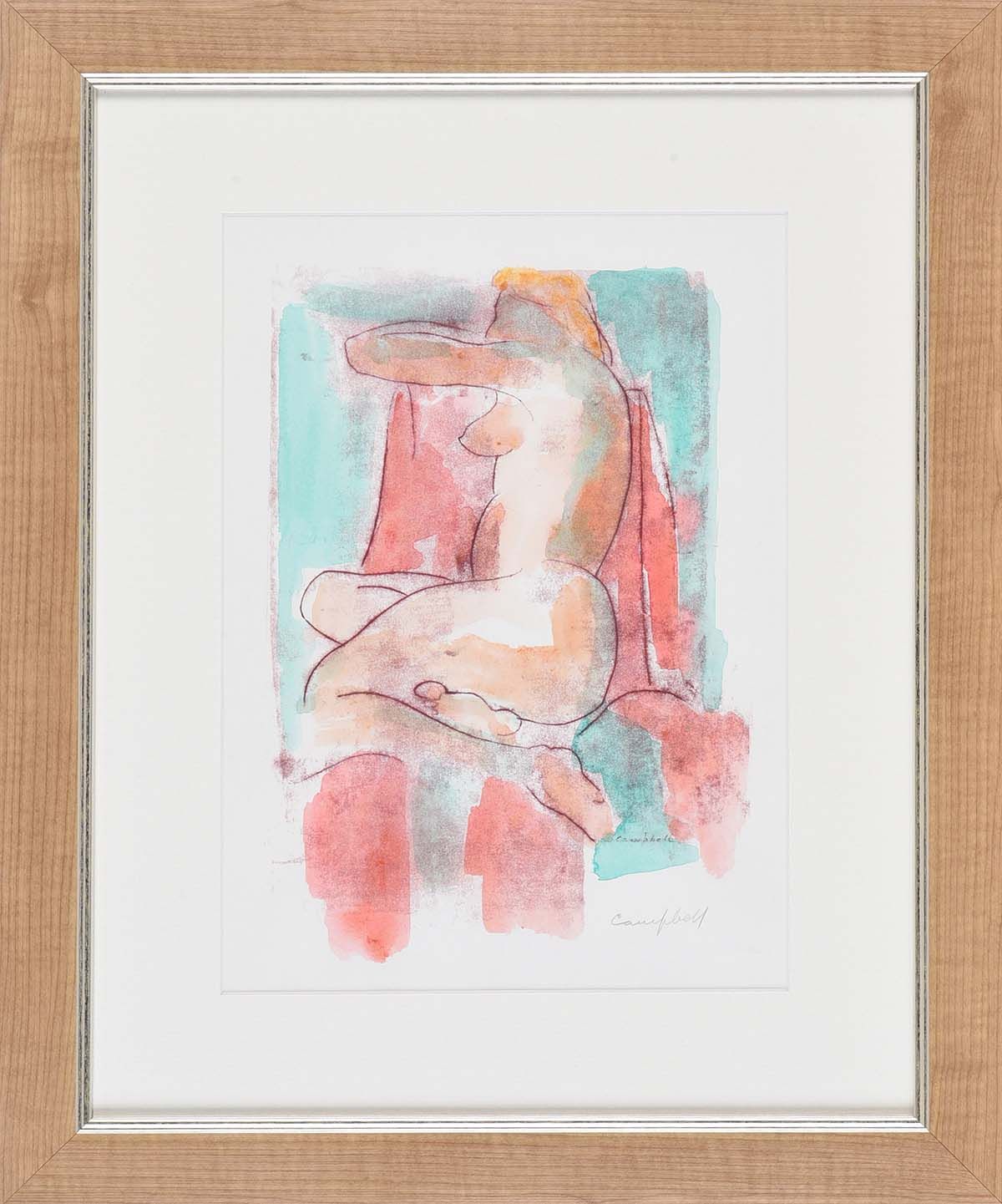 SEATED NUDE by George Campbell RHA RUA at Ross's Online Art Auctions