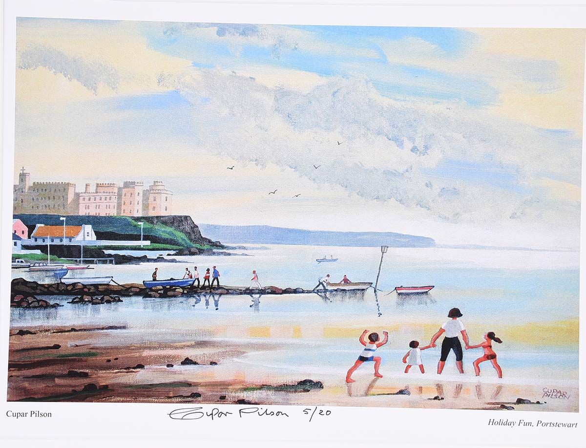 HOLIDAY FUN , PORTSTEWART by Cupar Pilson at Ross's Online Art Auctions