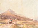 HORSE WITH TURF BASKETS, ERRIGAL, DONEGAL by Irish School at Ross's Online Art Auctions