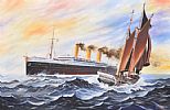 RMS IMPERATOR by John Ginn at Ross's Online Art Auctions