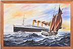 RMS IMPERATOR by John Ginn at Ross's Online Art Auctions