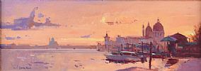 SUNSET, VENICE by Peter Wileman at Ross's Online Art Auctions