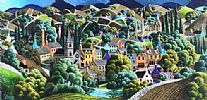 RIVER AT THE BOTTOM OF THE TOWN by George Callaghan at Ross's Online Art Auctions