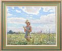 PICKING FLOWERS by Peter Andreev at Ross's Online Art Auctions